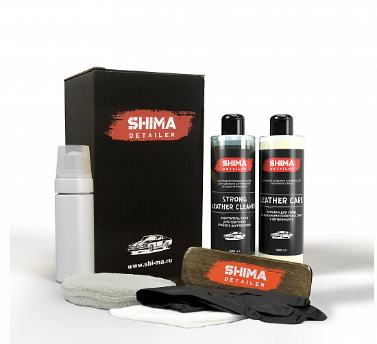 SHIMA DEATILER "PROFI LEATHER CARE SET" Профессиональный набор для ухода за кожей автомобиля