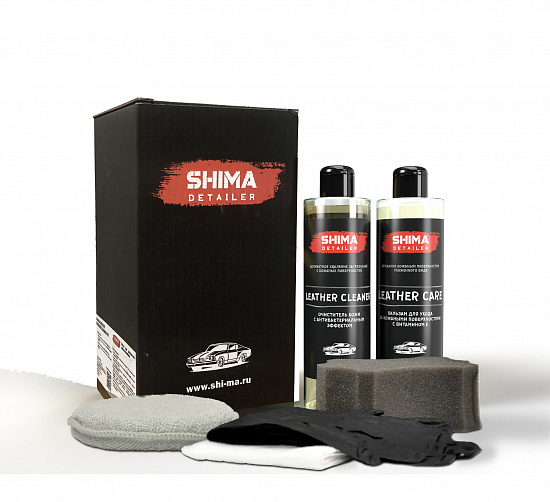 SHIMA DETAILER "BASIC LEATHER CARE SET" Набор для ухода за кожей автомобиля