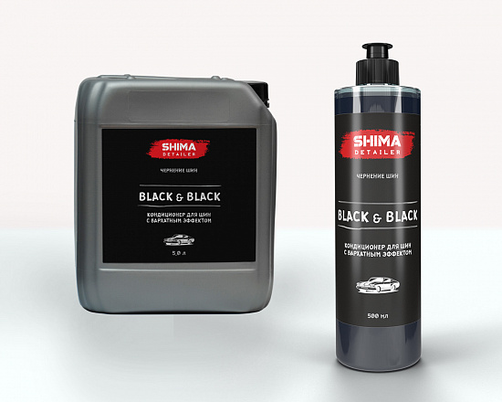 SHIMA DETAILER "BLACK & BLACK" Кондиционер для шин с бархатным эффектом 500мл
