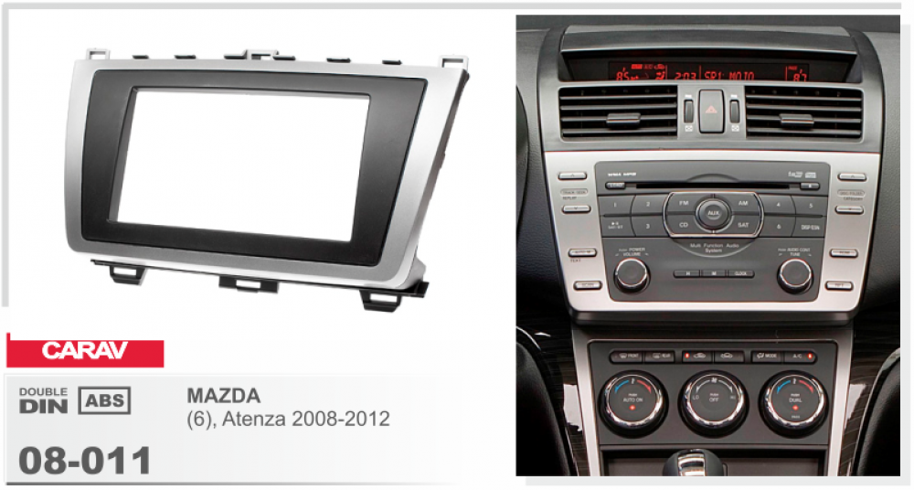 Рамка переходная Intro RMZ-N08 Mazda 6 08-11 2din